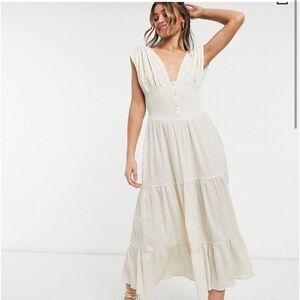 ASOS Design Button front Midi Dress
